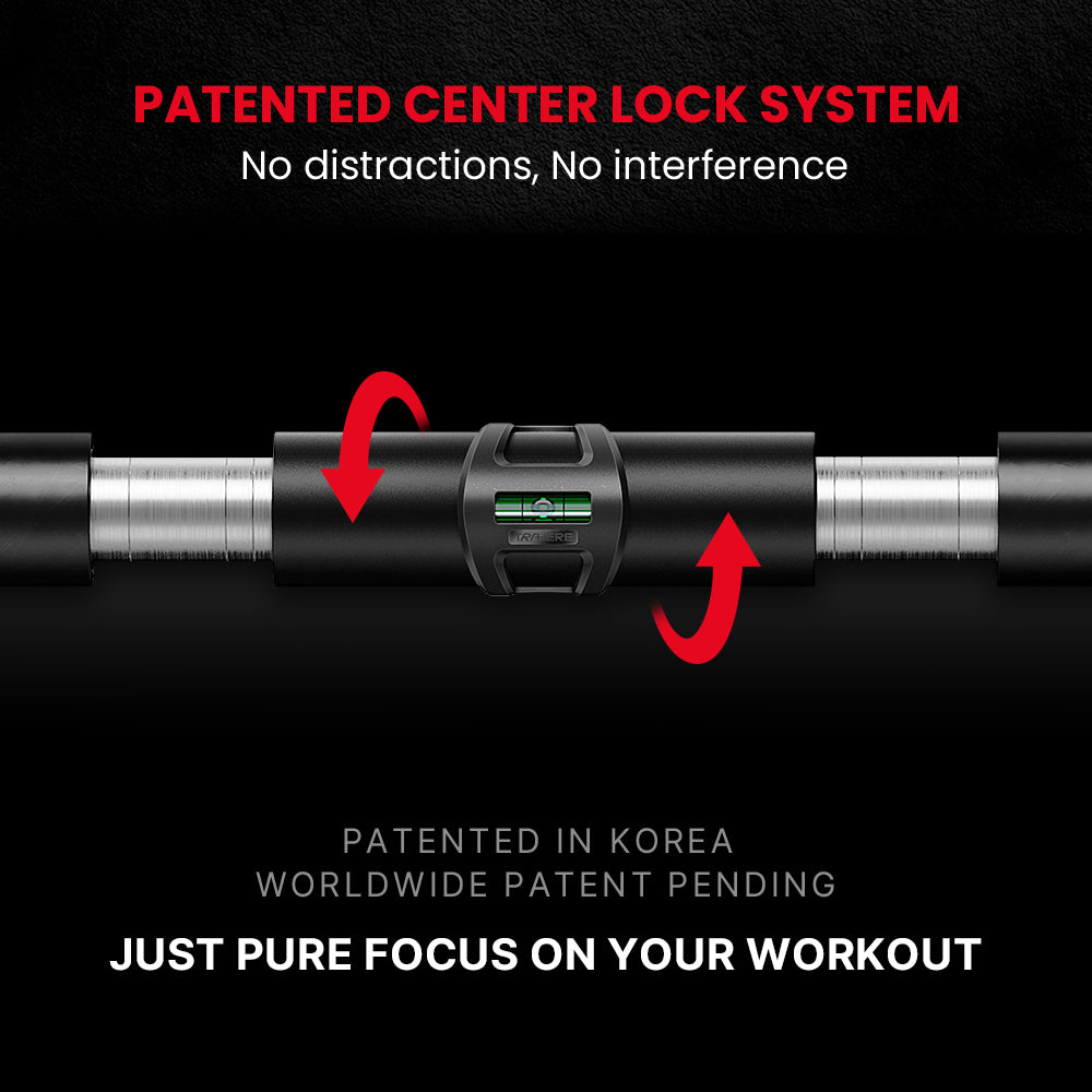TB7: Widest Grip Doorframe Pull-Up Bar for Max Performance & Shoulder Safety | Tool-Free Install